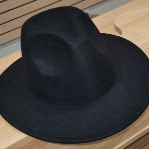 Black with Pink Bottom Fedora Hat